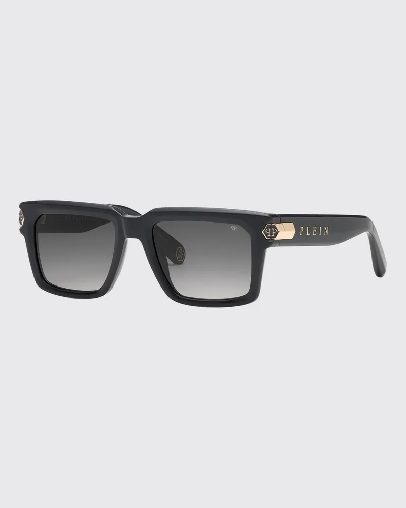 Philipp Plein Empire Sonnenbrille aus Acetat Grau