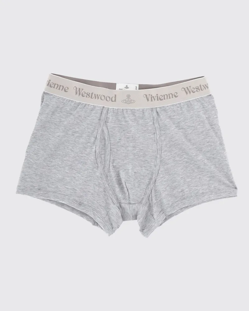 Vivienne Westwood Dreierpack Stretch-Baumwoll-Boxershorts mit Logo-Bund Grau