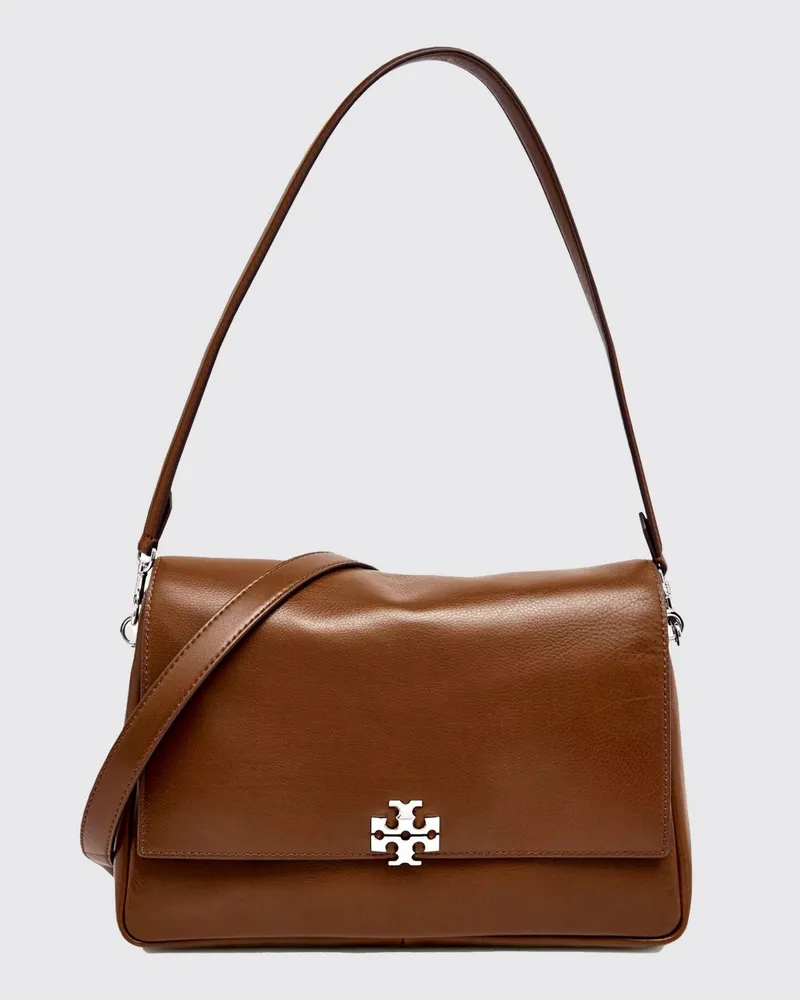 Tory Burch Charlie Ledertasche Braun