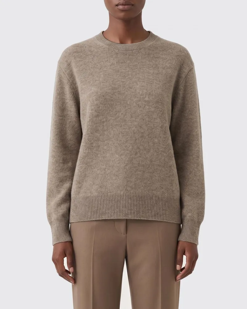The Row Kaschmir-Rundhalspullover Beige