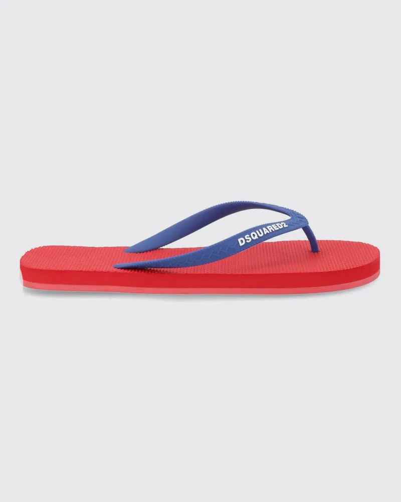 Dsquared2 Gummi-Flip-Flops Rot