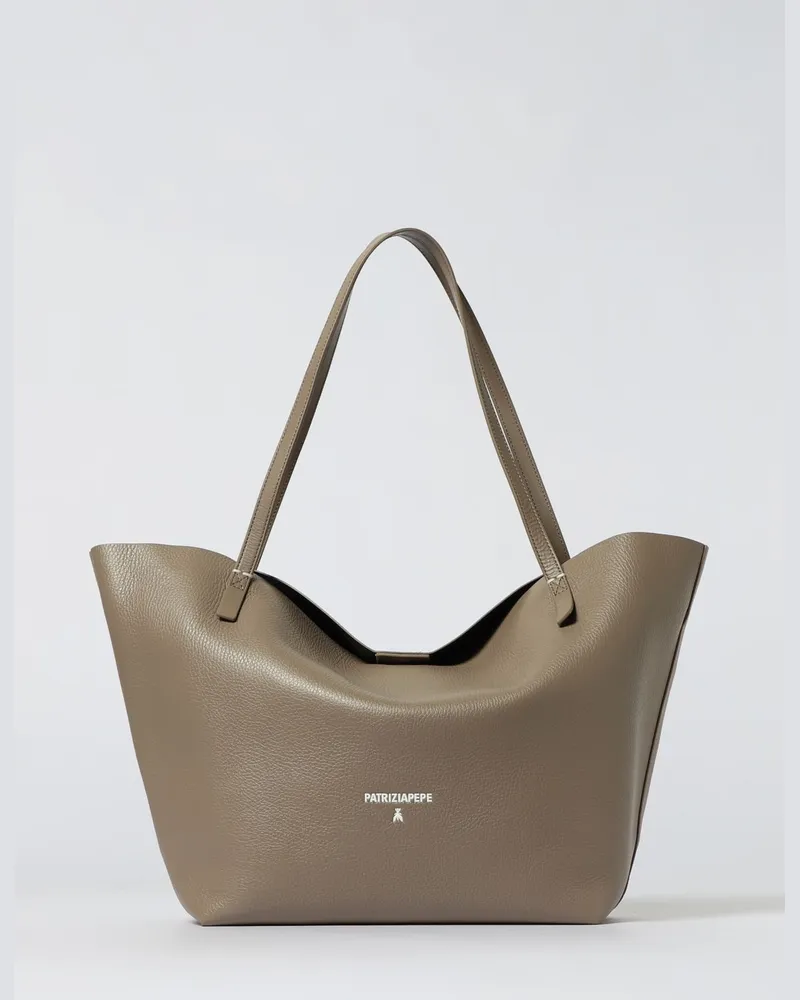Patrizia Pepe Schultertasche damen Taubengrau