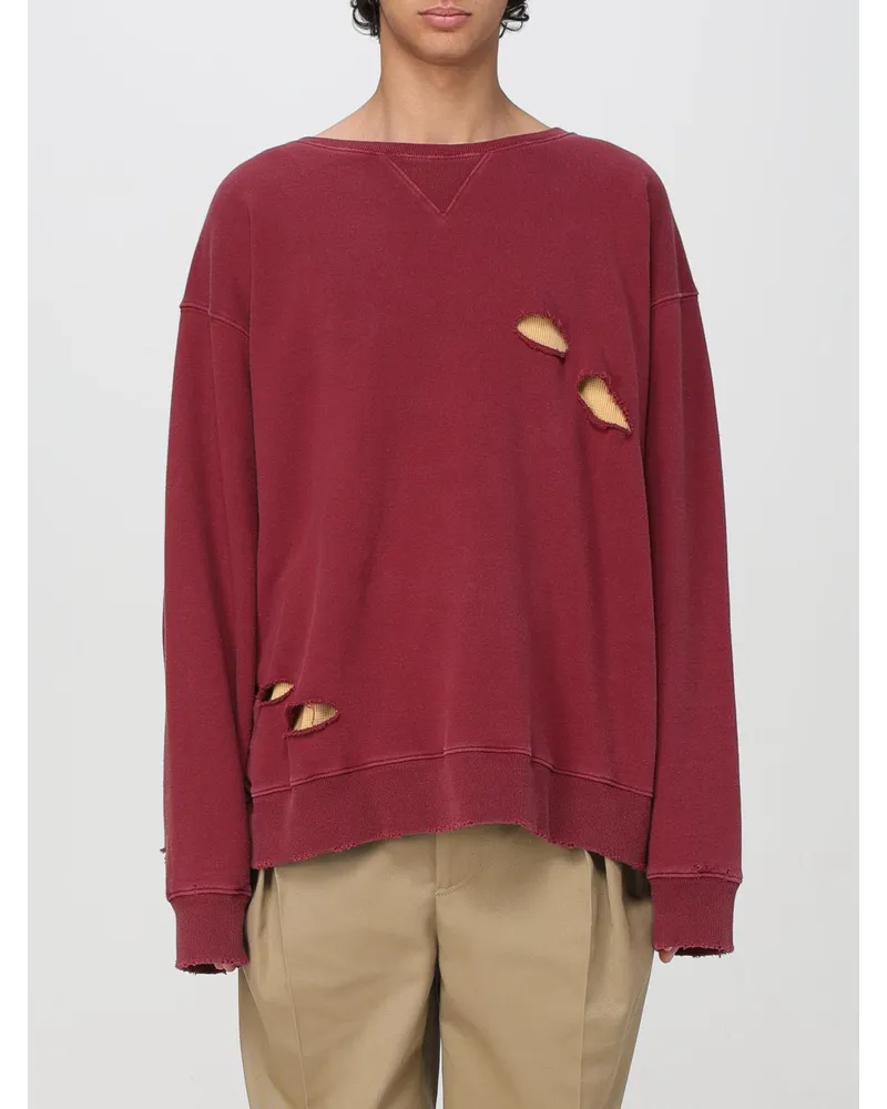 Maison Margiela Sweatshirt herren Burgunderrot