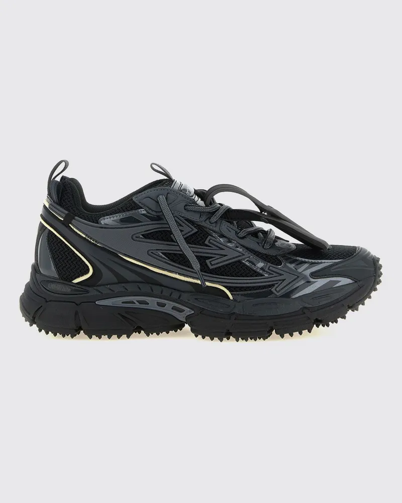 OFF-WHITE Be Right Back Low-Top-Sneaker aus Mesh und Gummi mit Profilsohle Schwarz