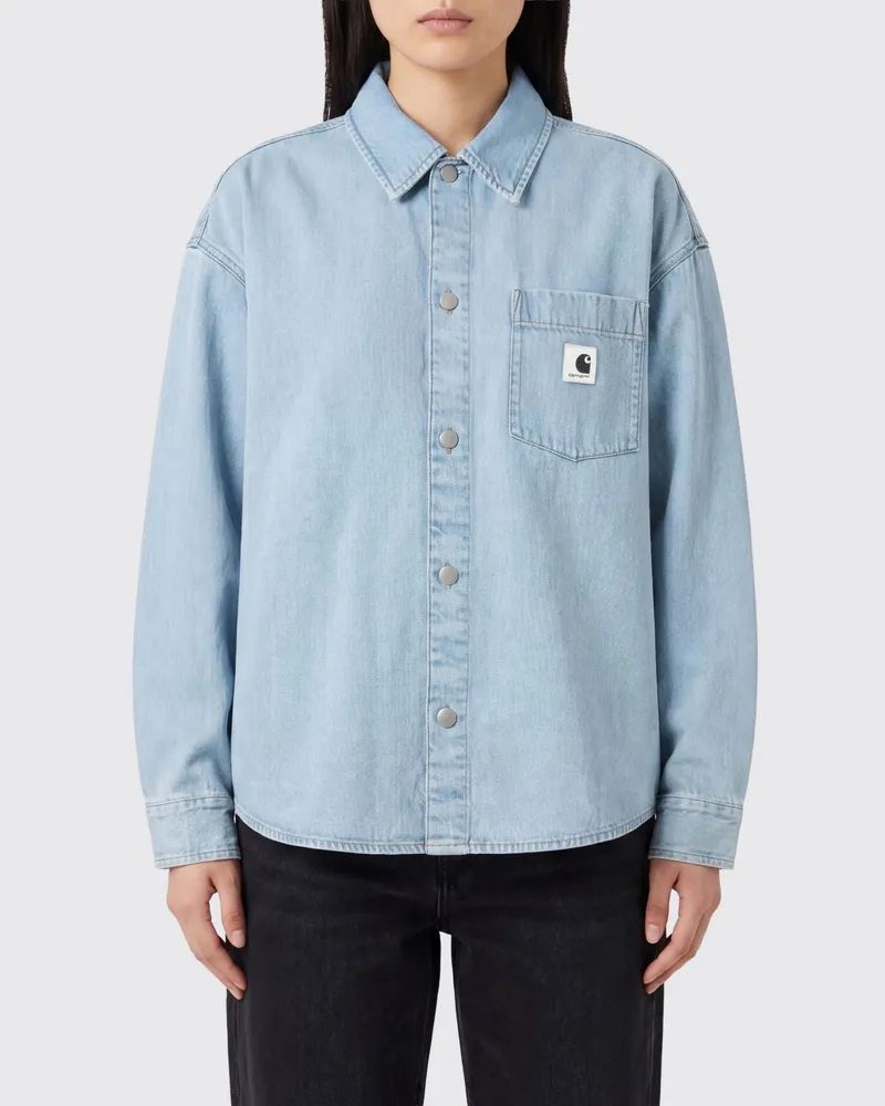 Carhartt WIP Baumwoll-Denim-Hemd Blau