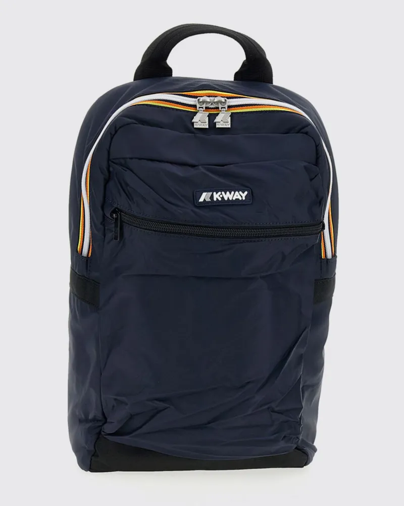 K-Way Mid Laon wasserdichter Ripstop-Nylon-Rucksack Blau