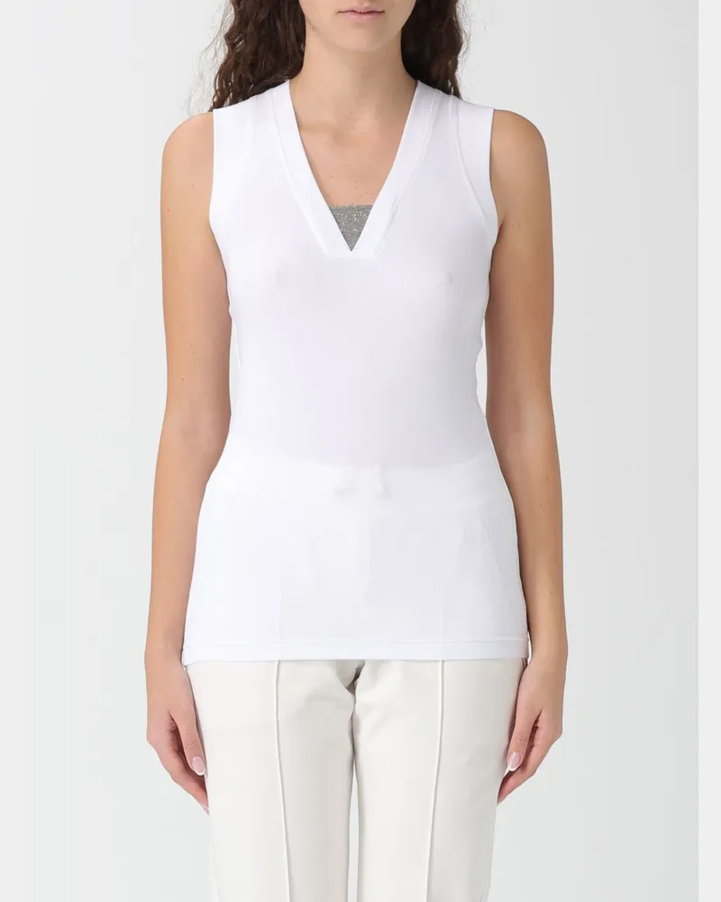 Brunello Cucinelli Top damen Weiß