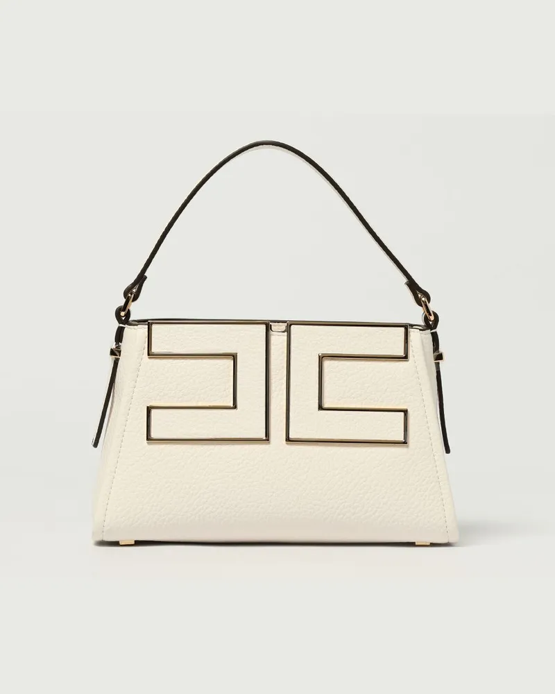 Elisabetta Franchi Schultertasche damen Milch