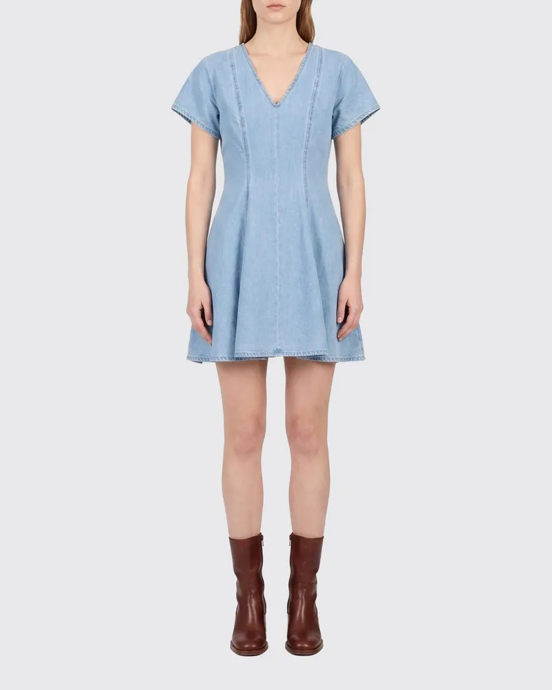 7 for all mankind Kleid damen Blau