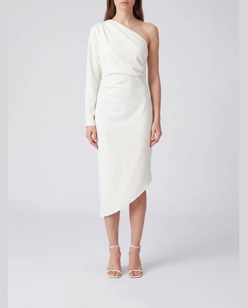 Federica Tosi Asymmetrisches One-Shoulder-Etuikleid in Midilänge Braun