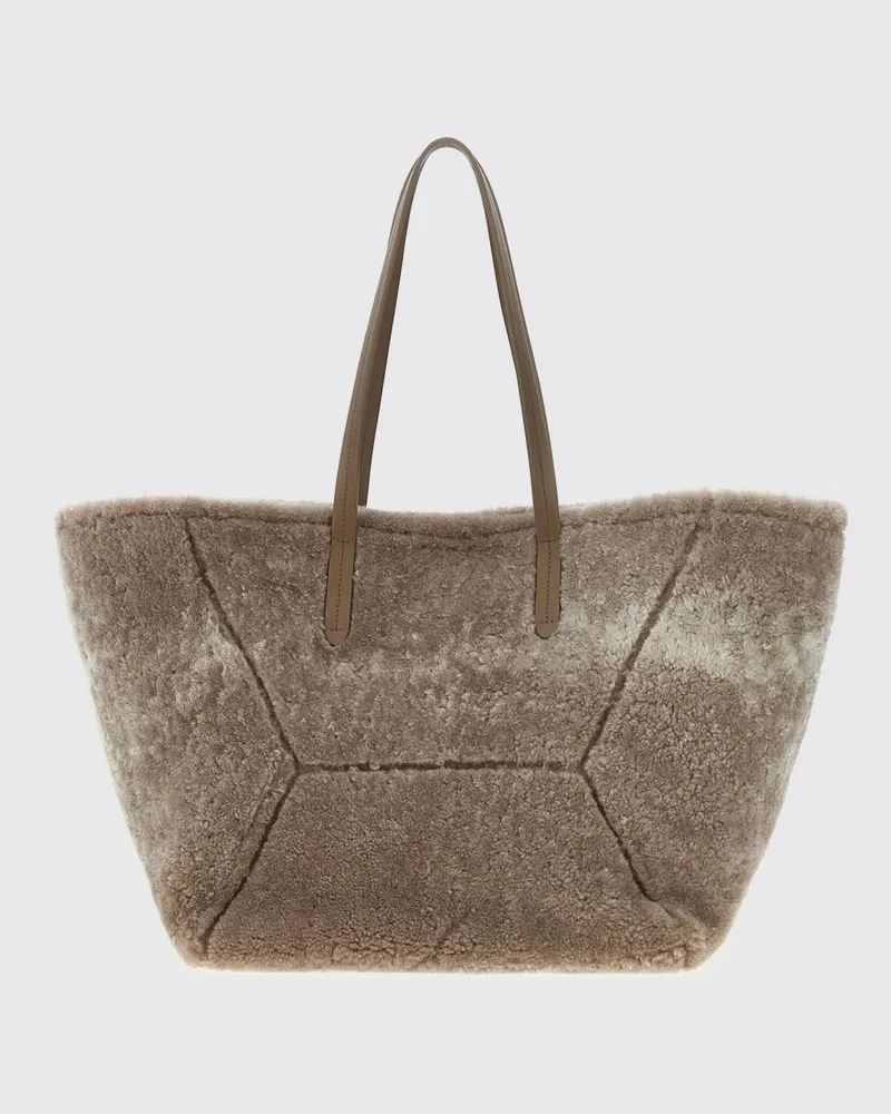 Brunello Cucinelli Schultertasche damen Grau