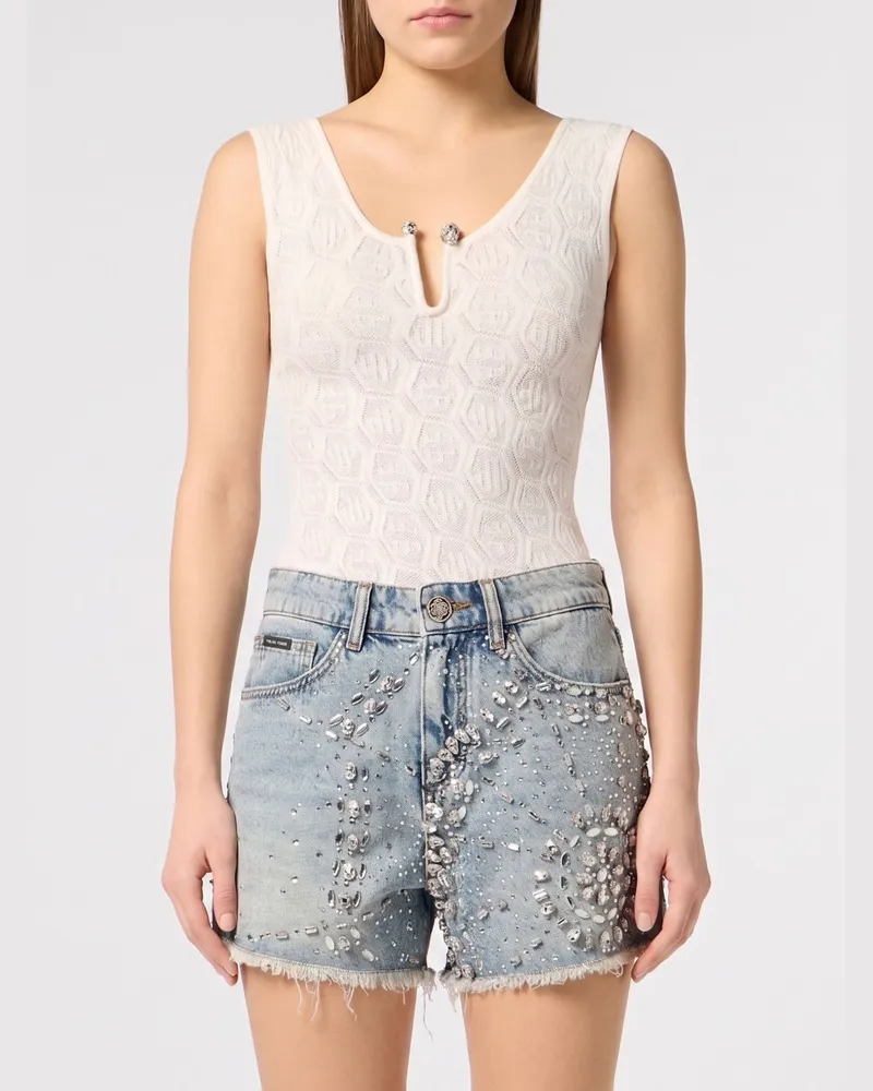 Philipp Plein Top damen Weiß