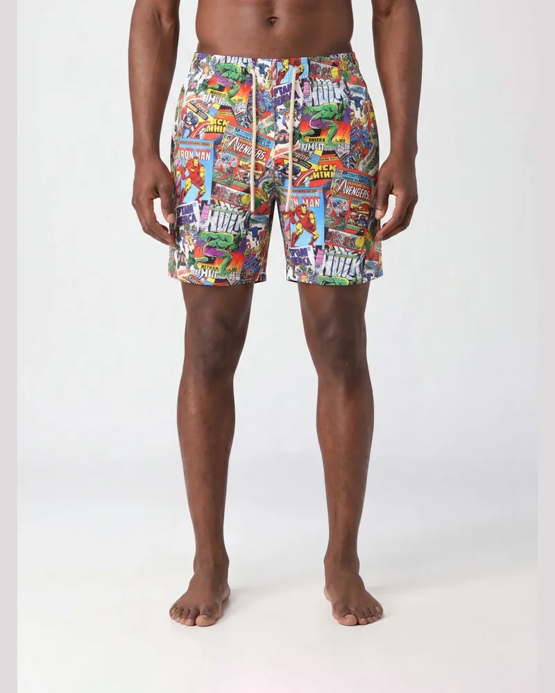 MC2 Saint Barth Badeshorts mit Grafikdruck aus Polyester Bunt