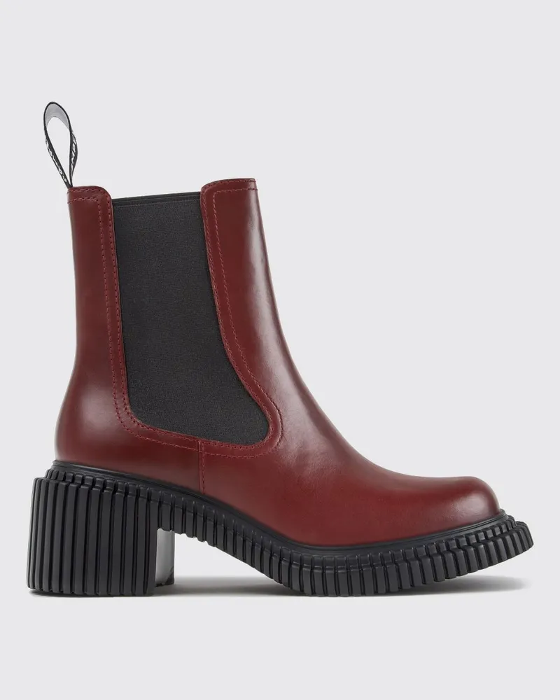 Camper Pix London Chelsea-Boots aus Leder mit XL Extralight®-Sohle Burgunderrot