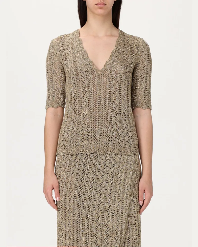 Twin-Set Pullover damen Gold