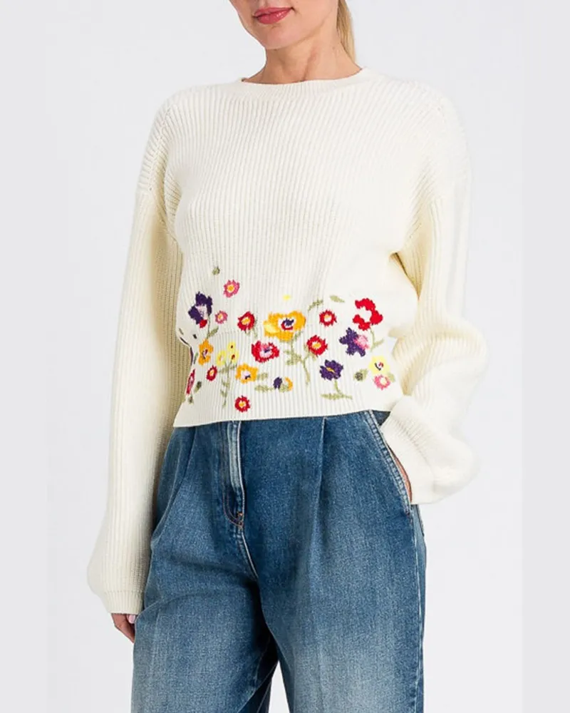 Twin-Set Pullover damen Weiß