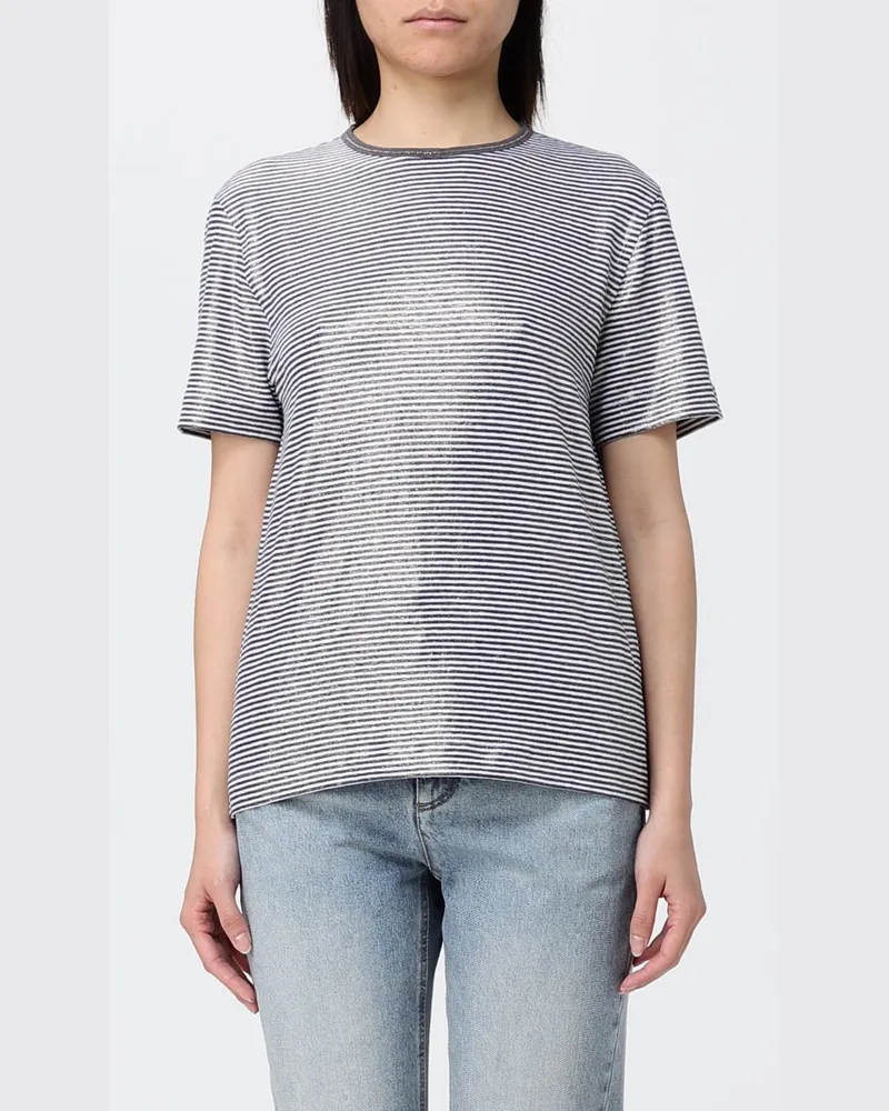 Brunello Cucinelli T-shirt damen Blau
