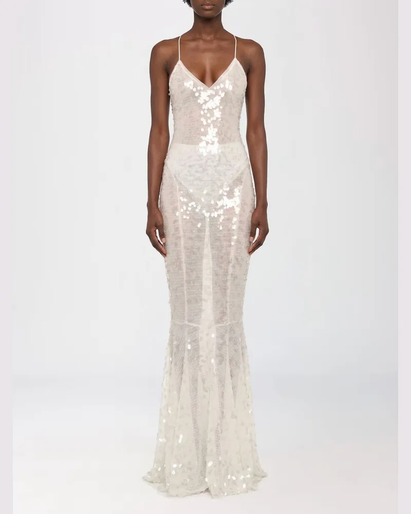 Norma Kamali Kleid damen Weiß