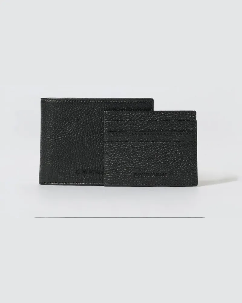Emporio Armani Portemonnaie herren Schwarz