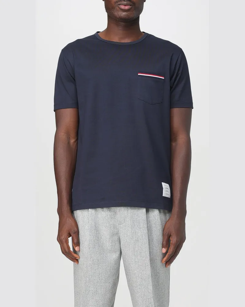 Thom Browne T-shirt herren Blau