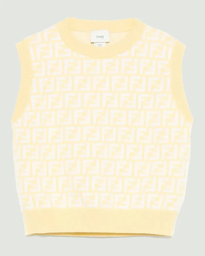 Fendi Top kinder Gelb