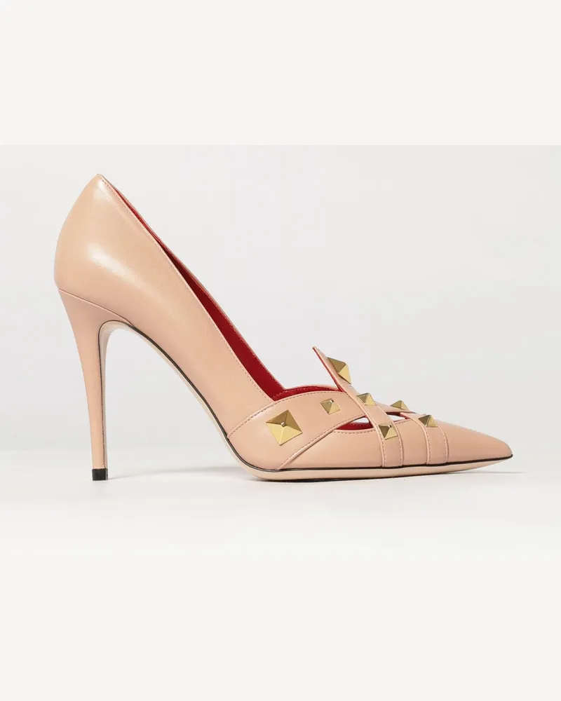 Valentino Garavani Pumps aus Nappaleder mit Nieten und hohem Stiletto-Absatz Pink