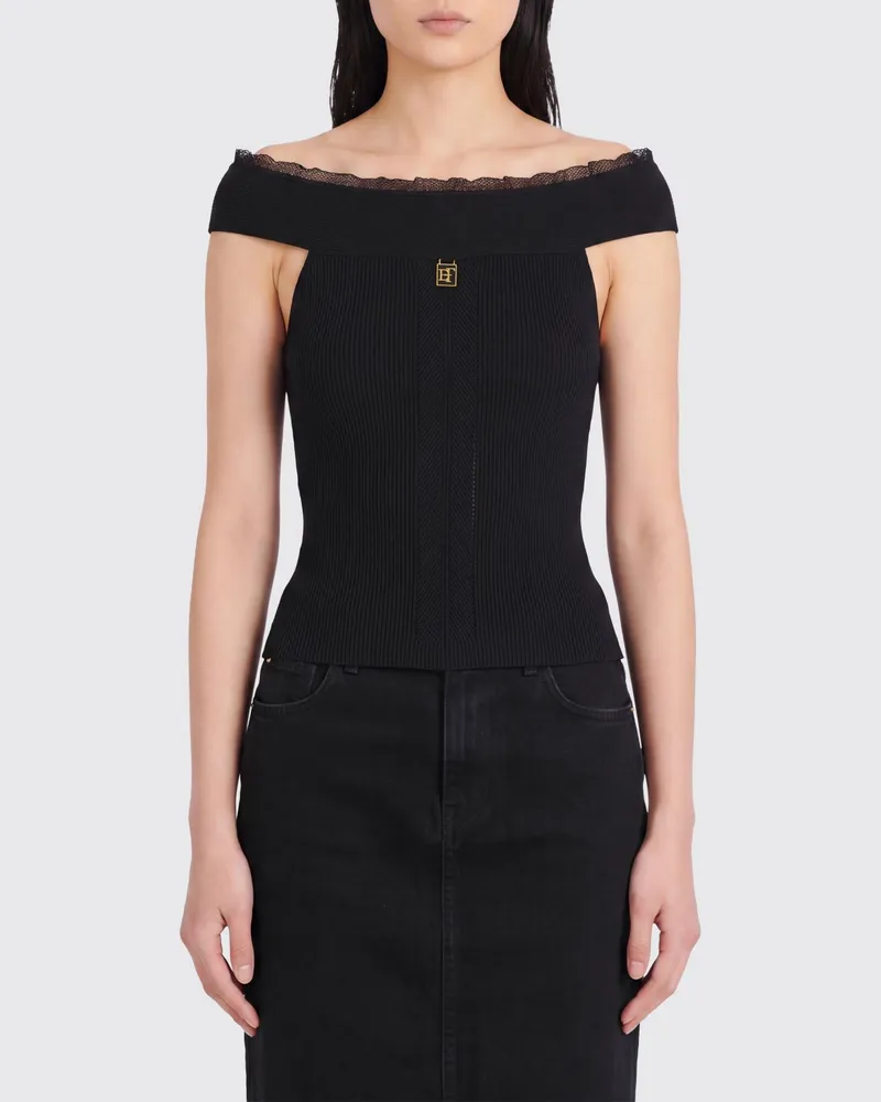 Elisabetta Franchi Top damen Schwarz