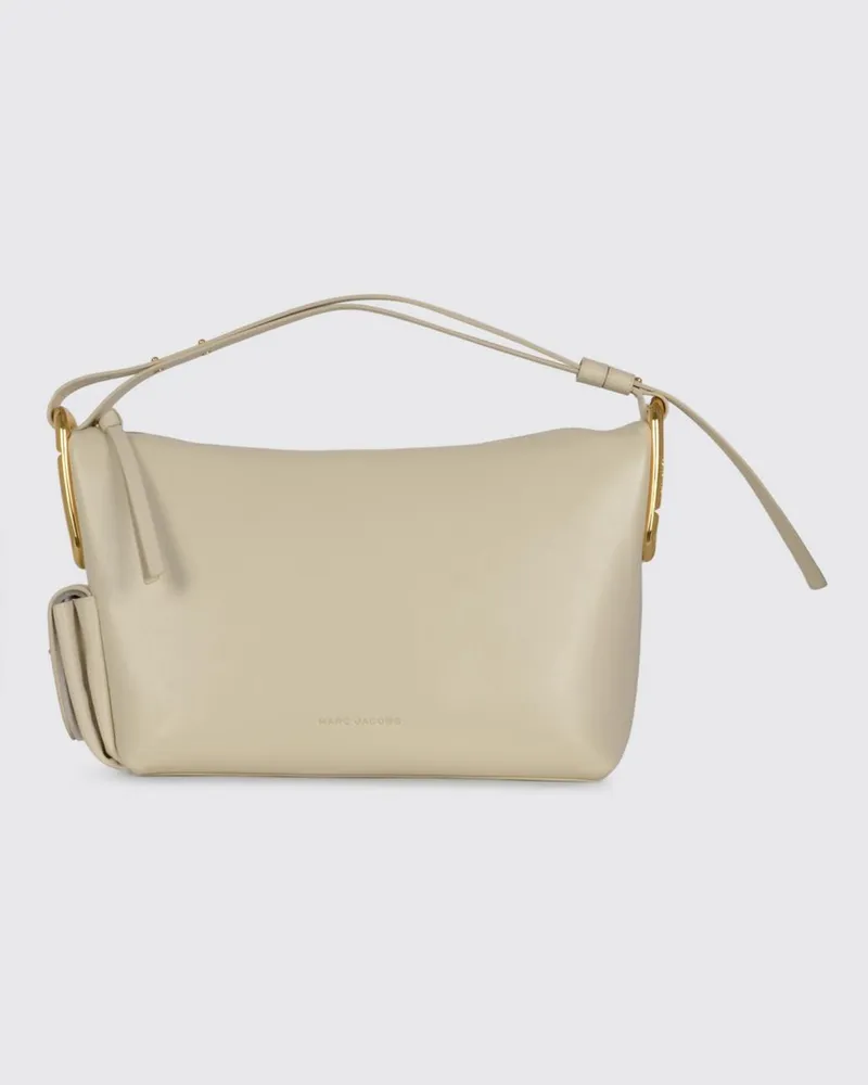 Marc Jacobs Scene Tote-Bag aus Leder mit laminiertem Double J-Logo Weiß