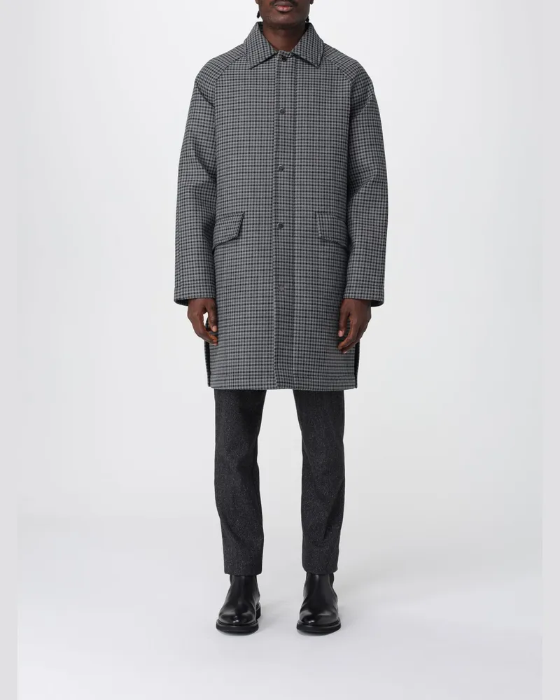 Paolo Pecora Milano Mantel herren Grau