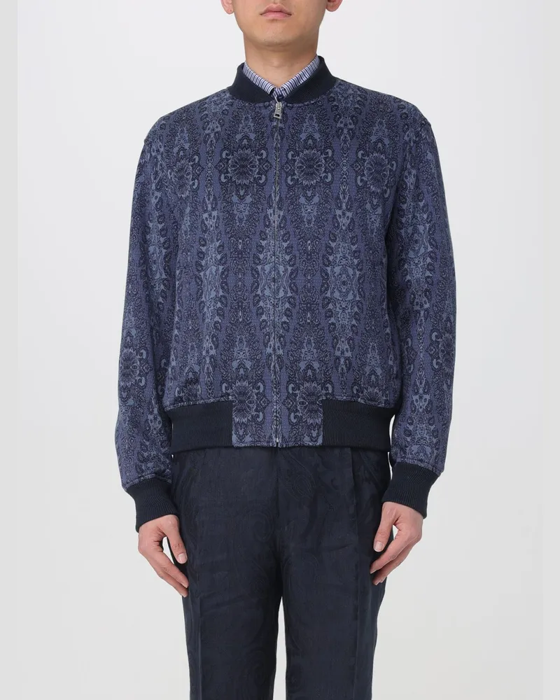 Etro Mantel herren Blau