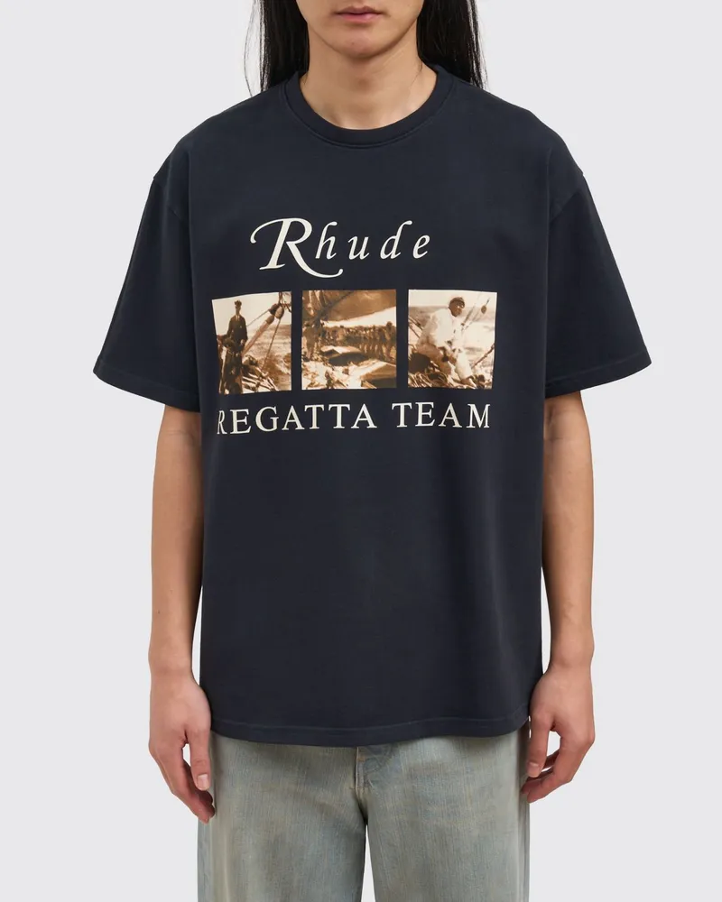 RHUDE T-shirt herren Schwarz