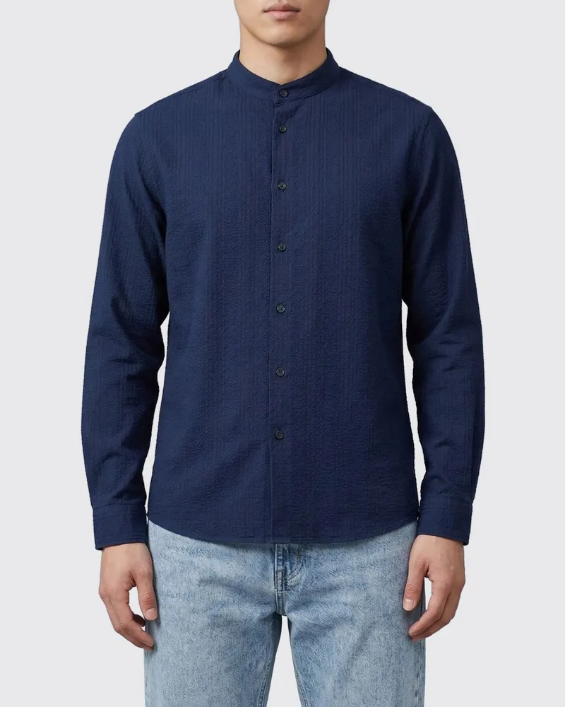 Brunello Cucinelli Hemd herren Navy