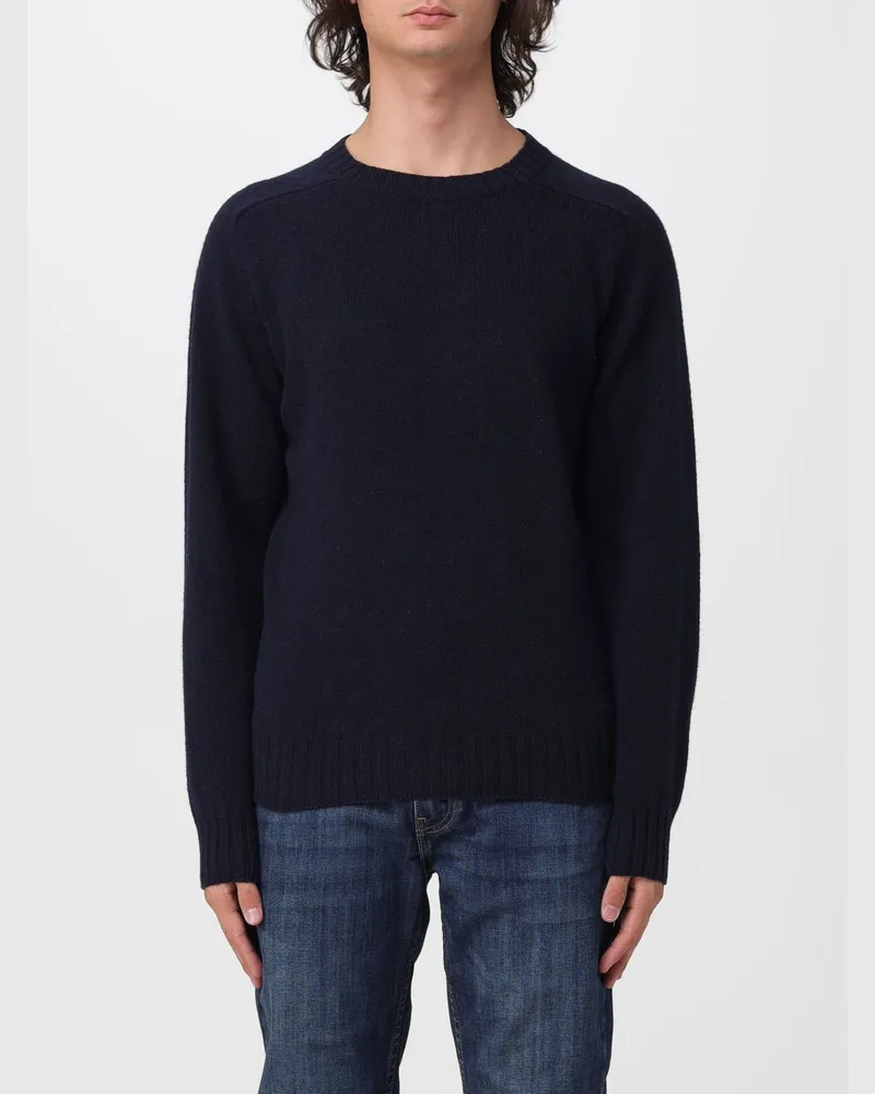 Sebago Pullover mit Rundhalsausschnitt aus reiner Wolle und Rippenbündchen Navy