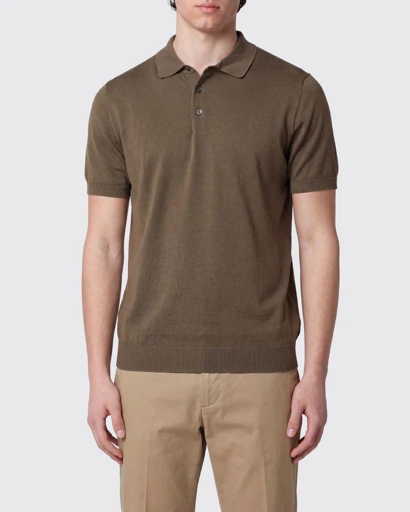Drumohr  Baumwollstrickpolo Military