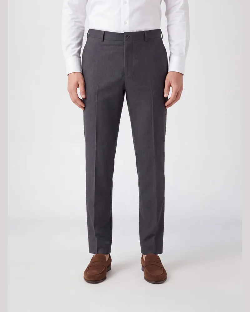 A.P.C. Slim Fit Chinohose aus recycelter Wollmischung mit mittlerer Leibhöhe Grau