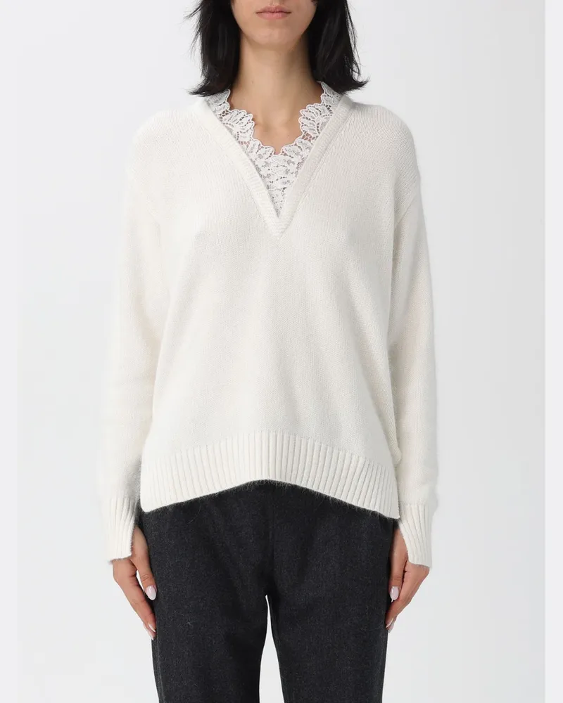 Twin-Set Pullover damen Weiß