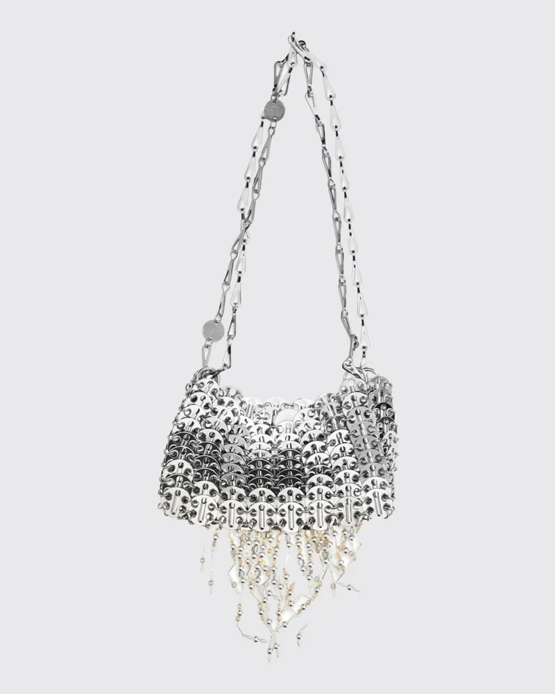 Paco Rabanne Schultertasche damen Silber
