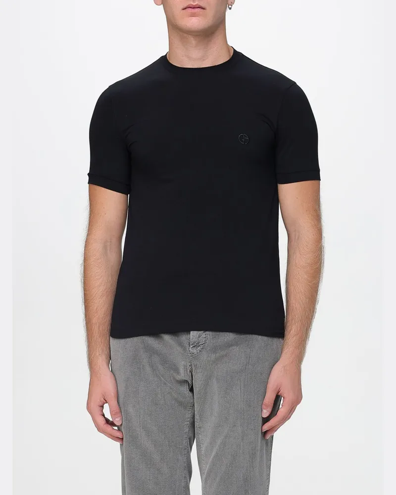 Giorgio Armani T-shirt herren Schwarz