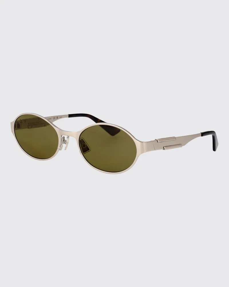 Bottega Veneta Vintage-Sonnenbrille in ovaler Form aus Metall Silber