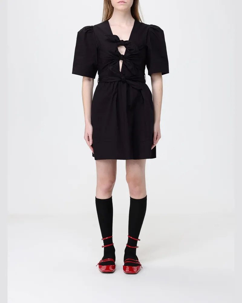 Ganni Kleid damen Schwarz