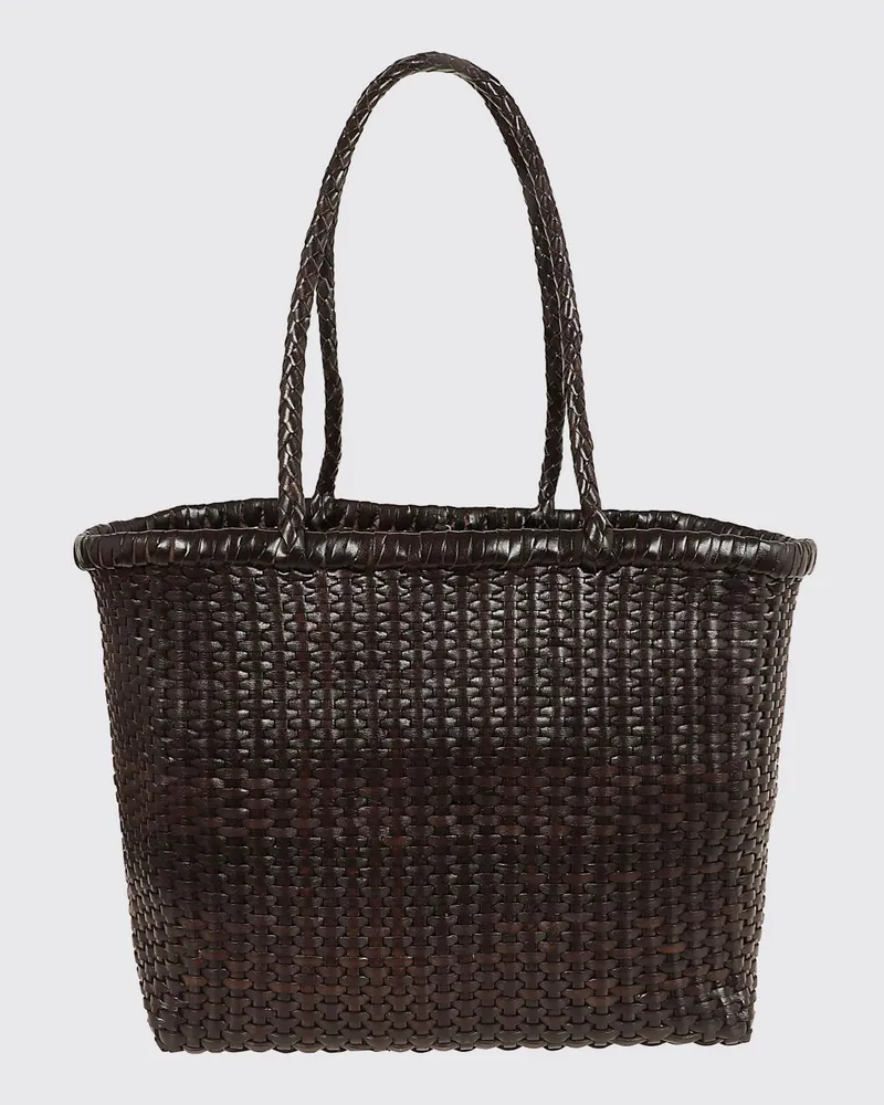 Dragon Diffusion Tasche aus geflochtenem Leder Braun