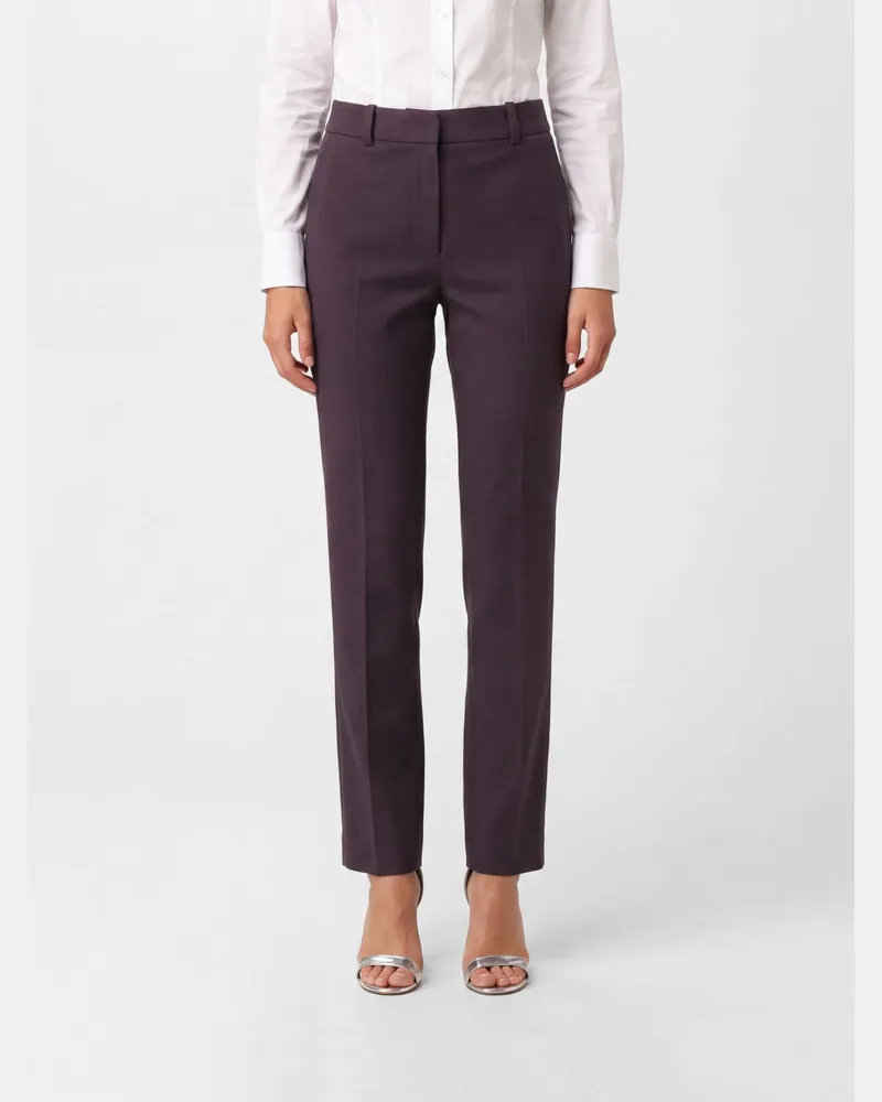 Joseph Hoch taillierte Slim-Fit-Chinohose aus Baumwoll-Viskose-Mischung Rot