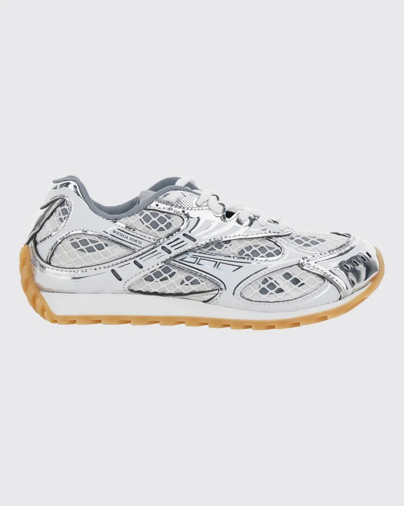 Bottega Veneta Orbit Sneakers aus technischem Mesh im Bicolor-Design Silber
