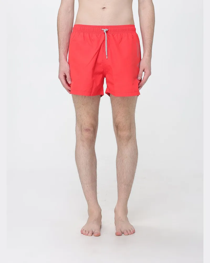 EA7 Badeanzug aus Polyester Rot