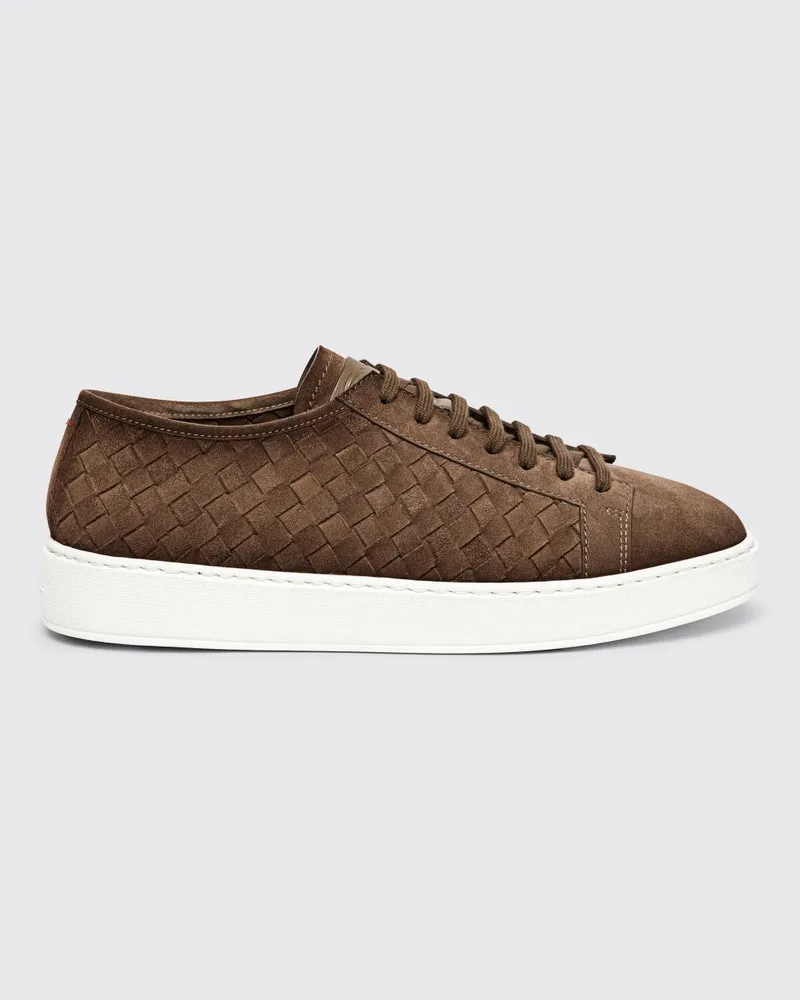 Santoni Sneakers herren Braun