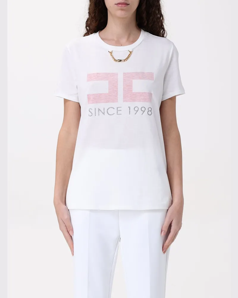 Elisabetta Franchi T-shirt damen Weiß