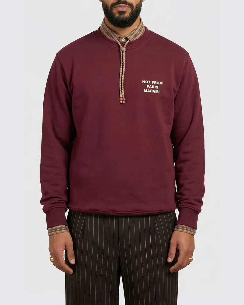 Drôle de Monsieur Sweatshirt herren Rot