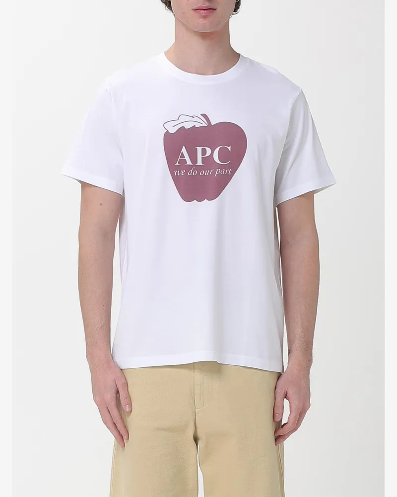 A.P.C. T-shirt herren Weiß