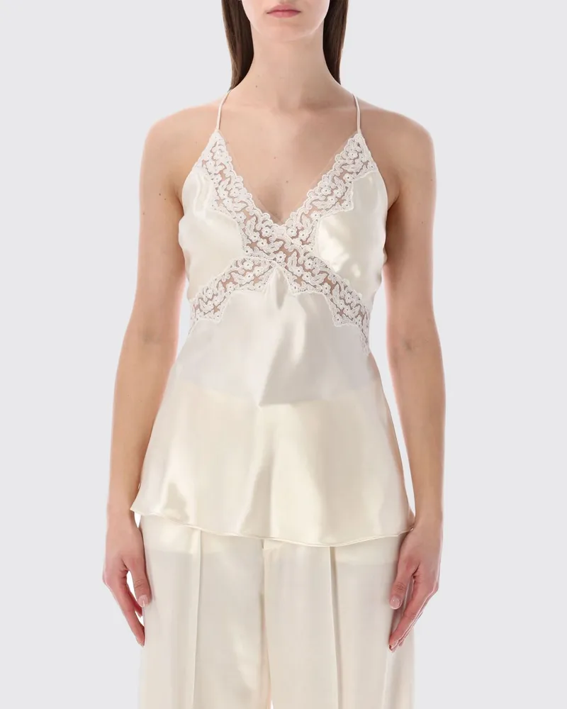 Alberta Ferretti Top damen Weiß