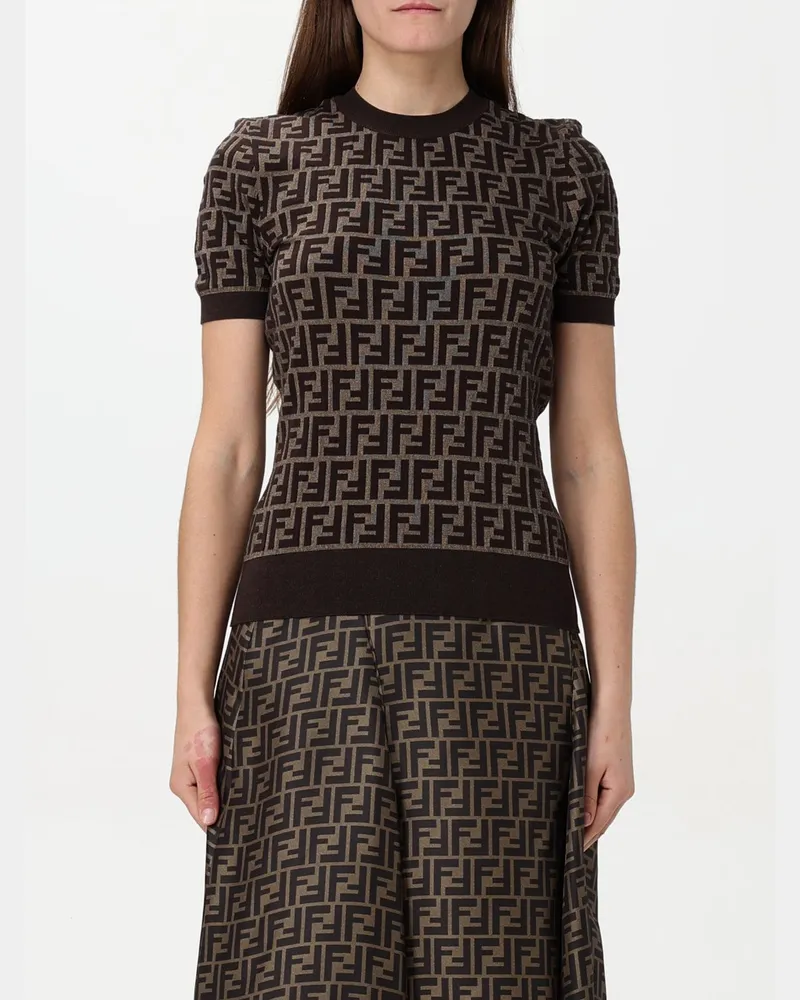 Fendi Top damen Tabak